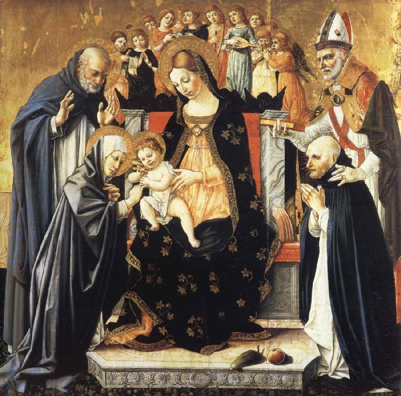 Lorenzo di Alessandro da Sanseverino The Mystic Marriage of Saint Catherine of Siena Germany oil painting art